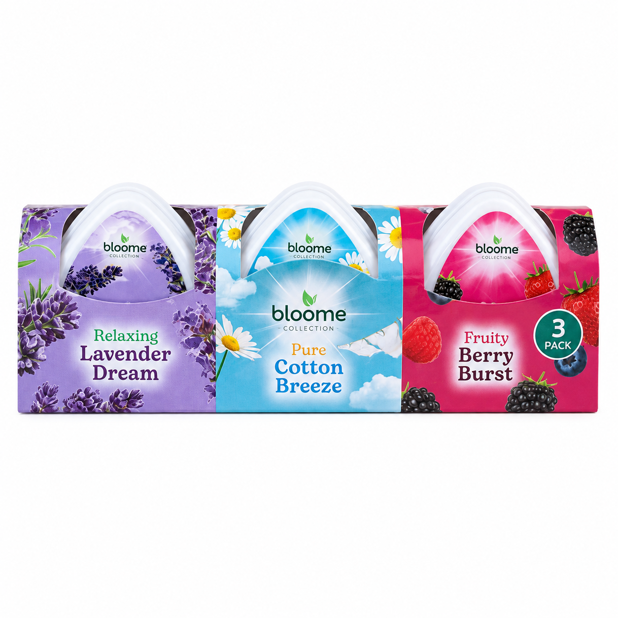 Bloome assorted mini gel air fresheners 3 pack