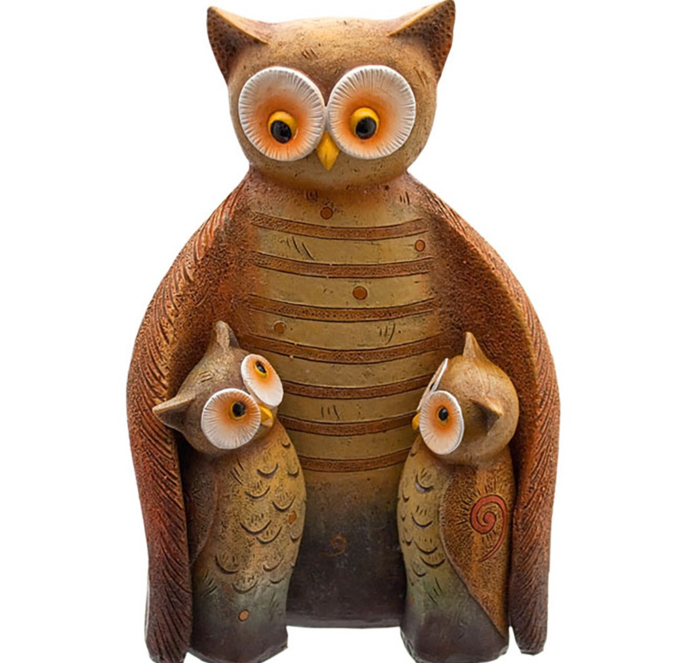 Owl family ornament