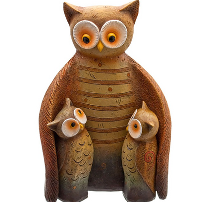 Owl family ornament