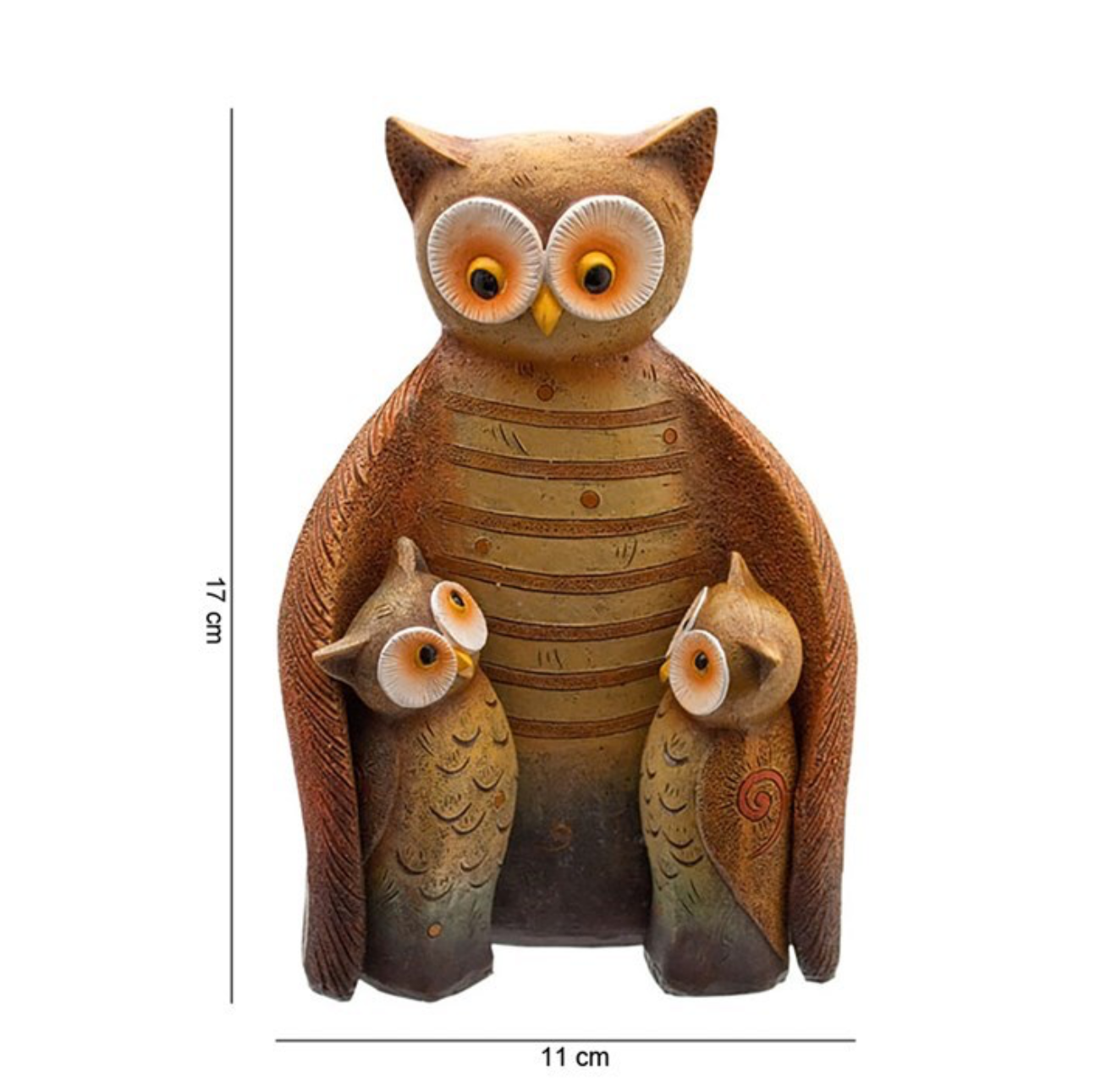 Owl family ornament