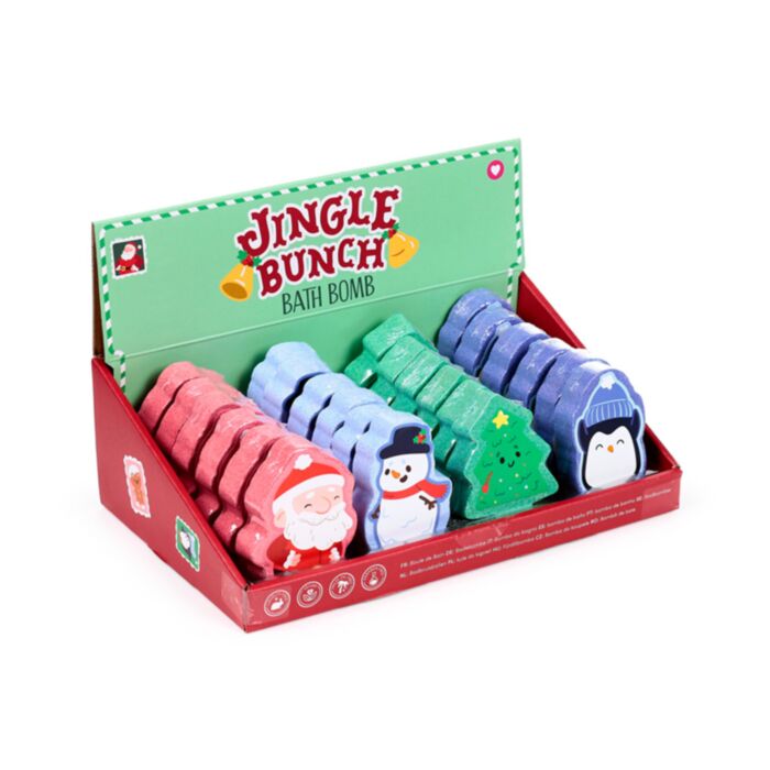 Jingle bunch shaped bath bomb.