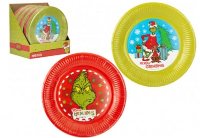 Grinch paper plates 6 pack