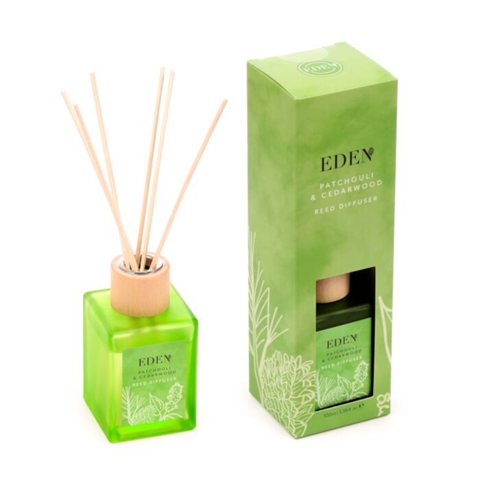 Eden reed diffuser 100ml - patchouli & cedarwood