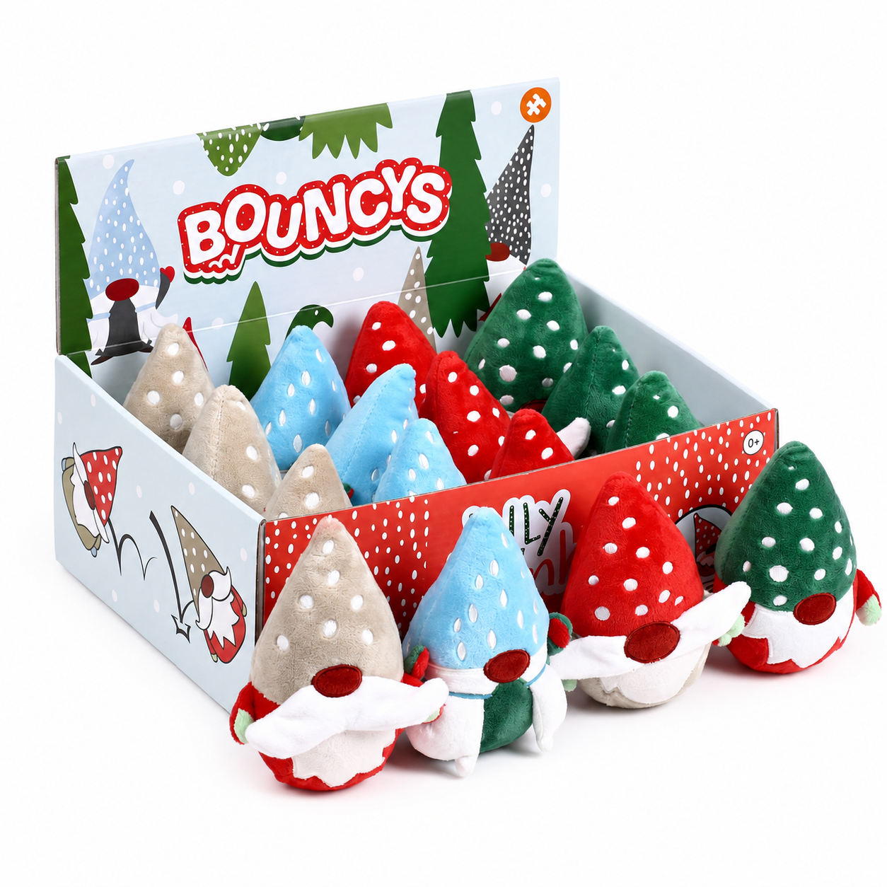 Christmas jolly gonk high bounce plush ball
