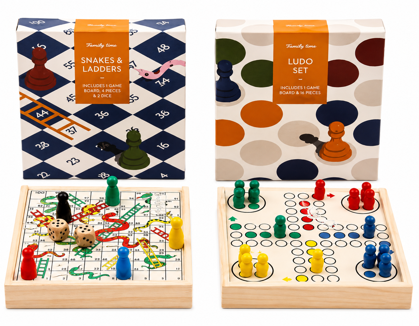 Mini ludo / snakes & ladders game