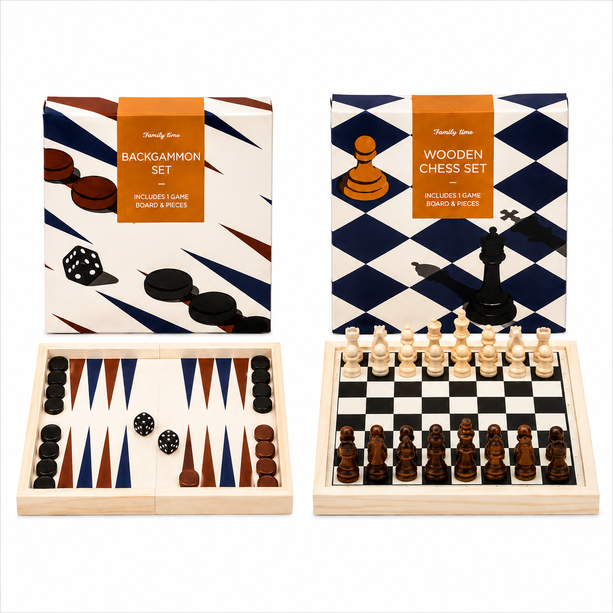 Mini chess / backgammon game