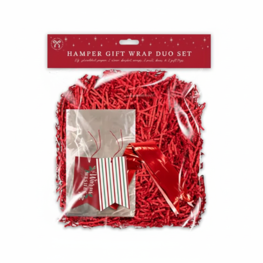 Hamper gift wrap duo set