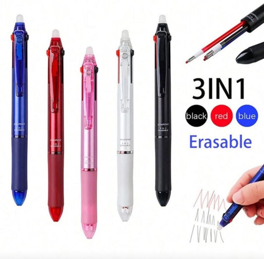 3-in-1 erasable pen