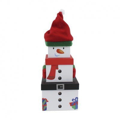 Plush gift box set - snowman