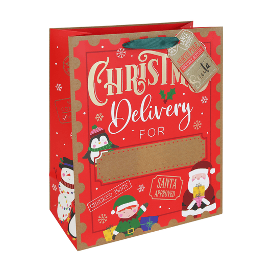 Large Christmas gift bag - Personalised christmas delivery.
