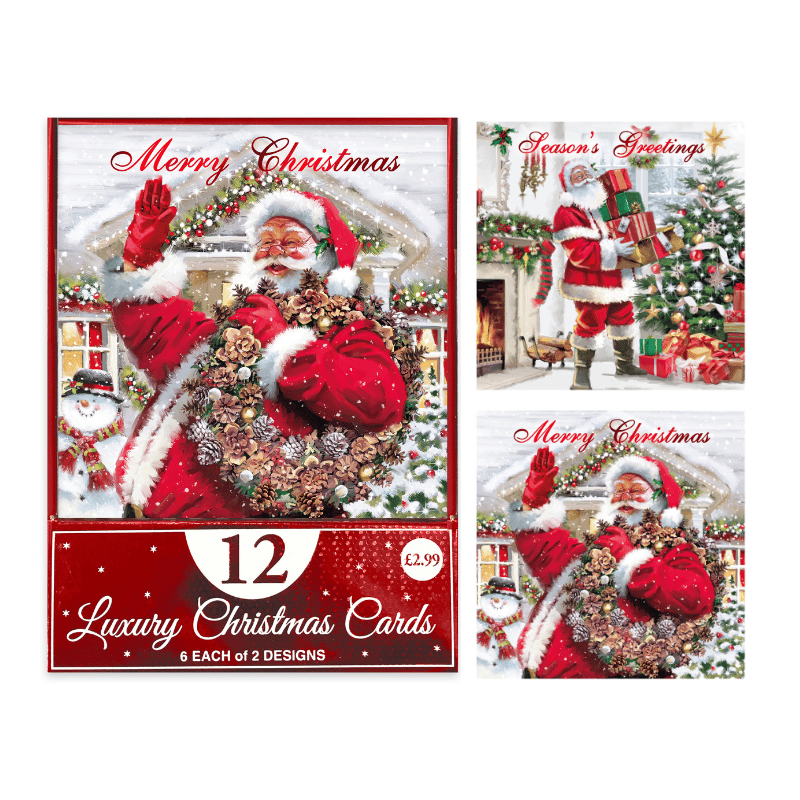 Christmas cards - traditional Santa