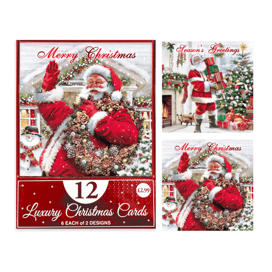Christmas cards - traditional Santa