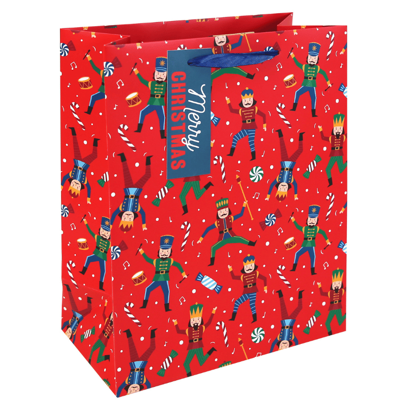 Large Christmas gift bag - nutcracker