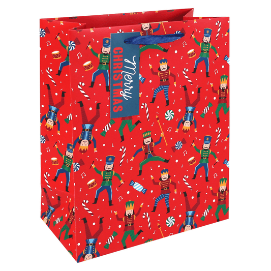 Large Christmas gift bag - nutcracker