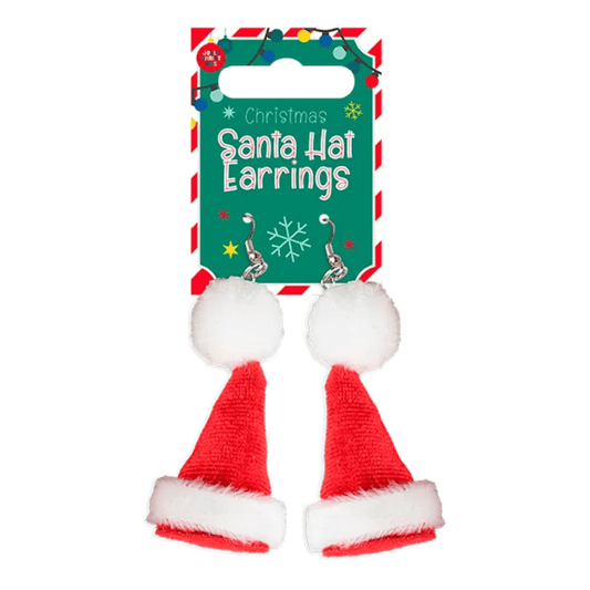 Santa hat Christmas earrings