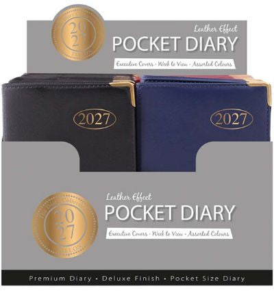Pocket gilt corner diary 2027.