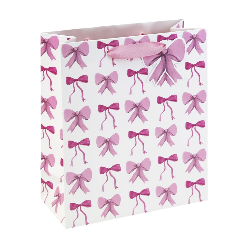 Large gift bag - pink bow