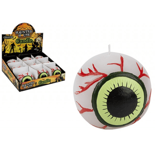 Spooky eyeball candle