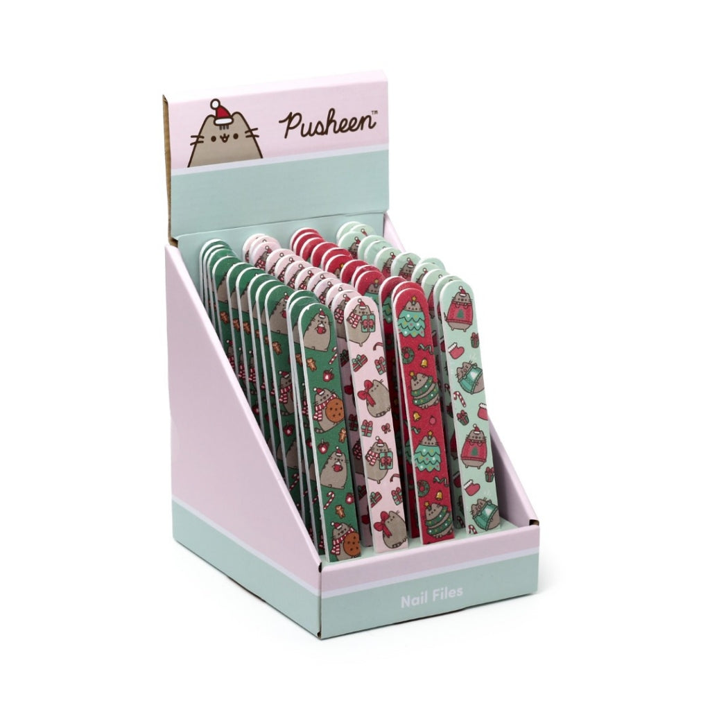Pusheen the cat Christmas nail file