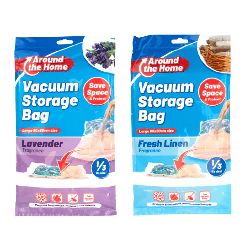 Space saving vacuum storage bag.