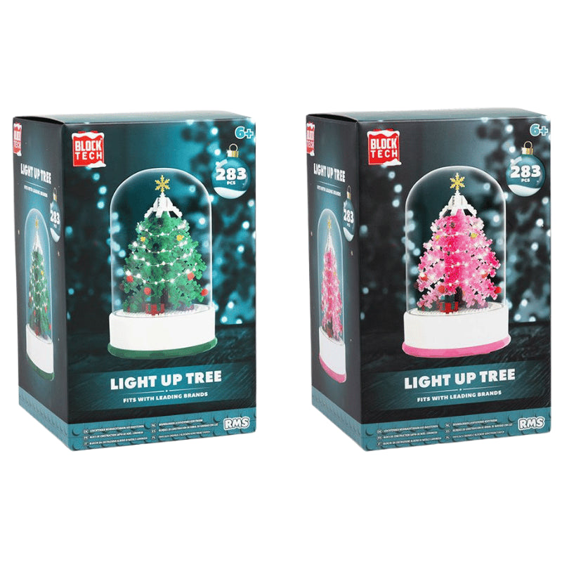 Block tech light up tree 283 pieces.