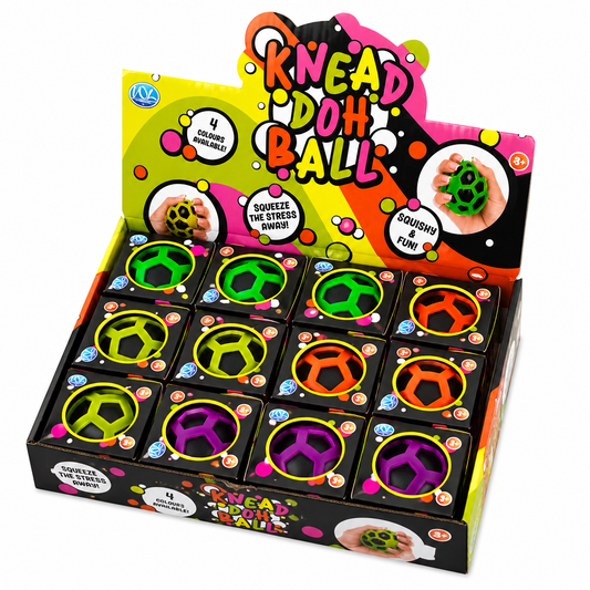 Neon squishy knead doh ball