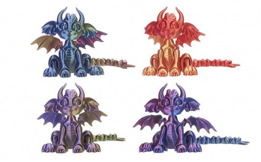 3D printed winged dragon