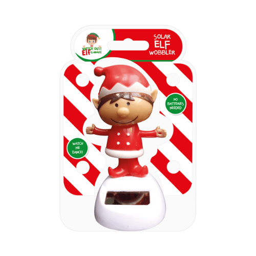 Christmas elf solar wobbler.