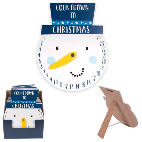 Countdown to Christmas snowman.