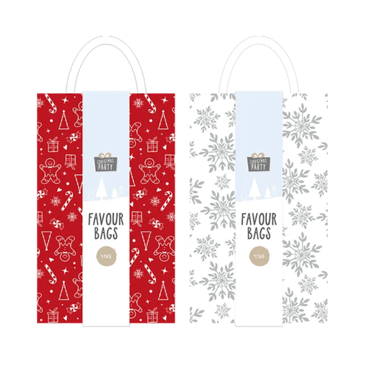 Favour bags Christmas party pack of 4.