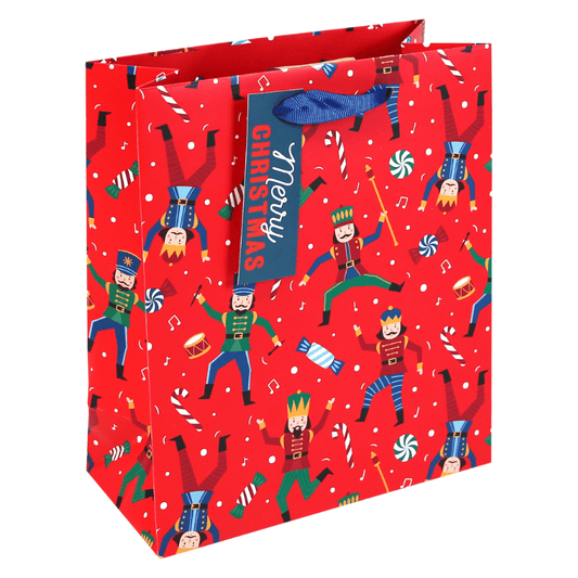 Medium Christmas gift bag - nutcracker.