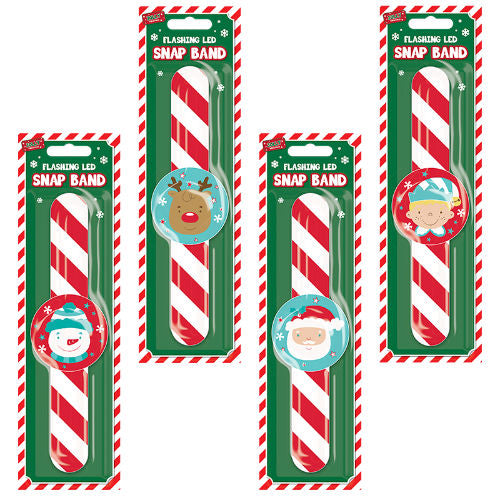 Christmas flashing LED snapband.
