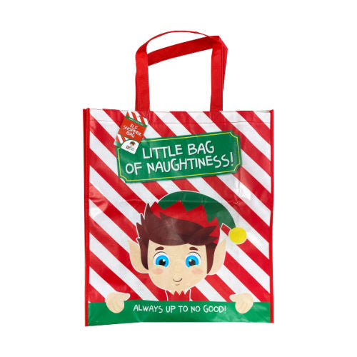 Christmas elf shopper bag.