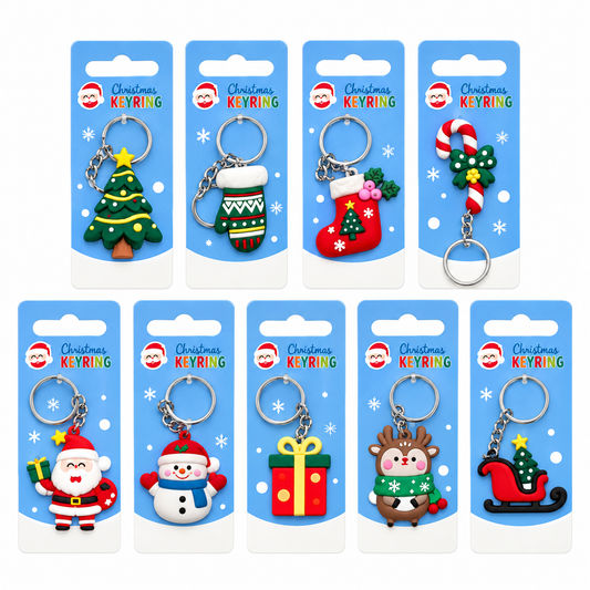 Christmas character keyring