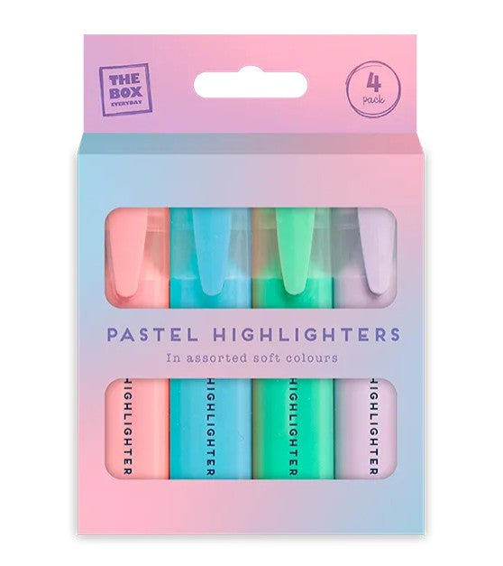 Pastel highlighters 4 pack