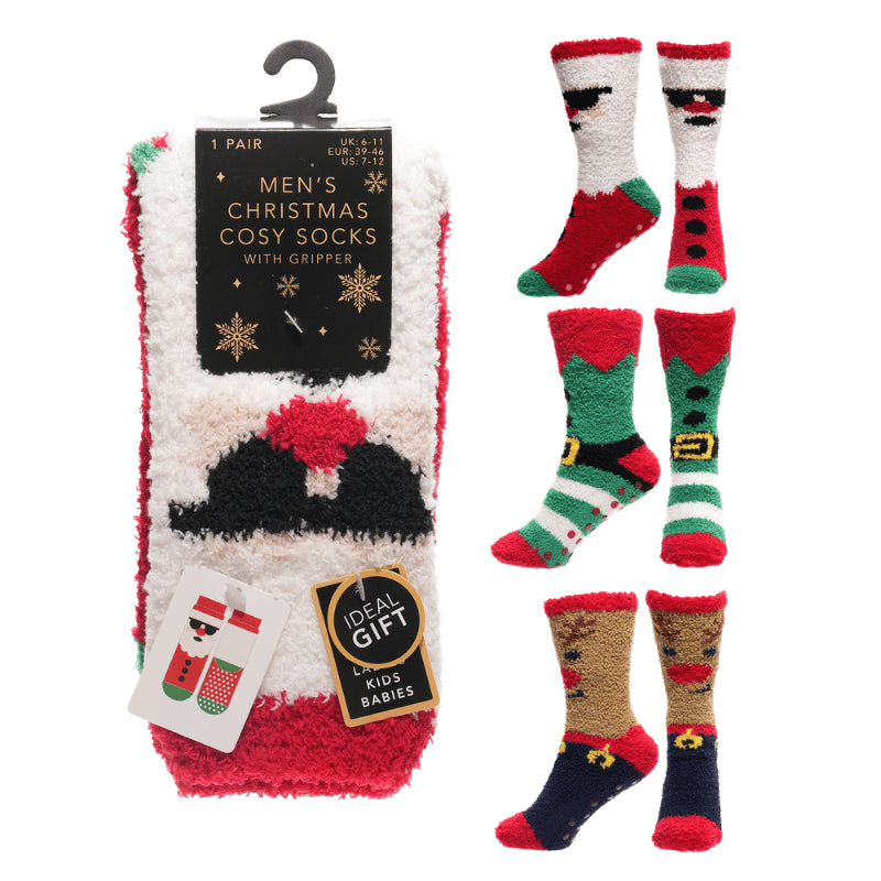 Men’s Christmas cosy socks.