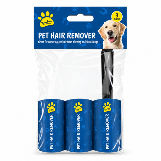 Pet hair remover & 3 refill rolls