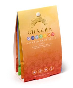 Chakra bath salt sachets 4 pack