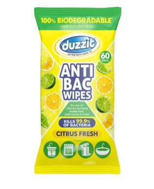 Duzzit antibacterial wipes - citrus fresh