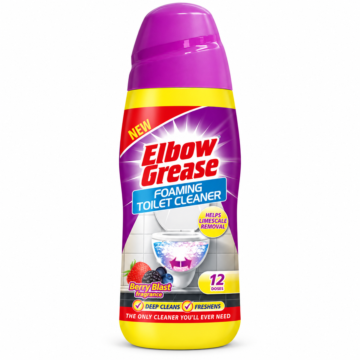 Elbow Grease foaming toilet cleaner - berry blast