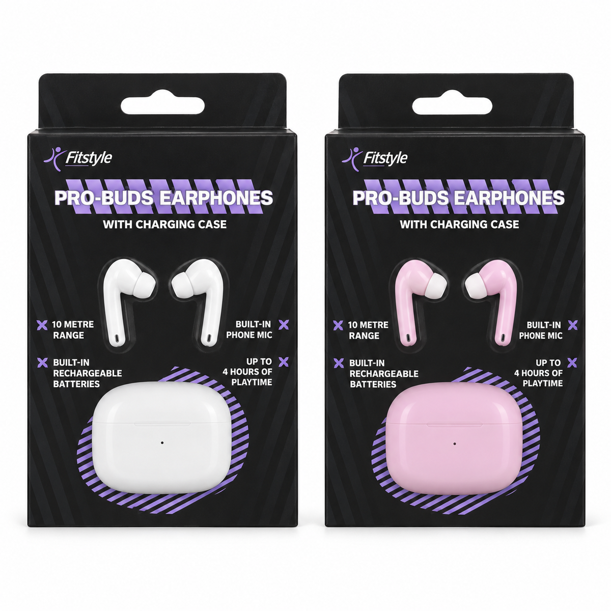 Pro earbuds with charging case