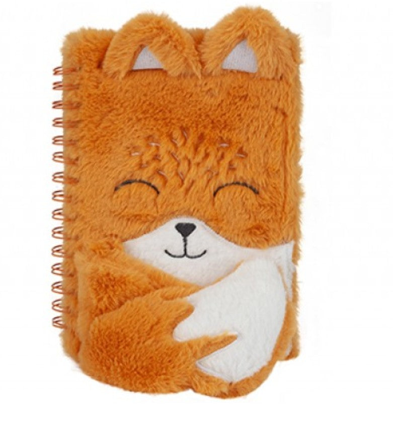 A5 plush notebook - fox