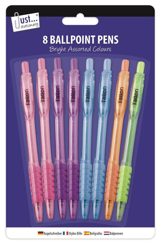 Pastel ballpoint pens 8 pack