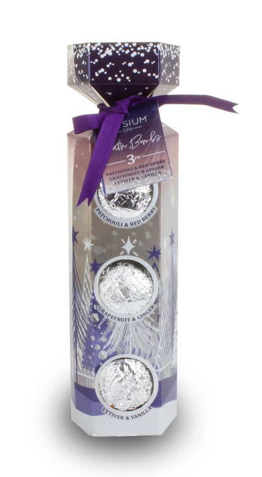 Cracker bath bomb gift set