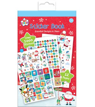 Festive sticker book with over 1000 stickers