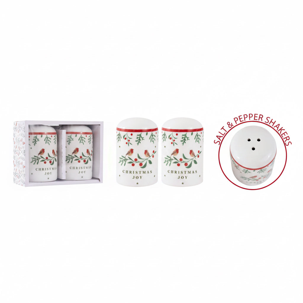 Robin salt & pepper shakers