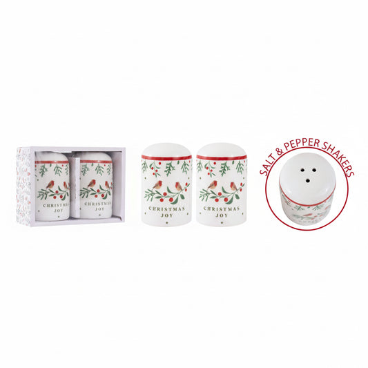 Robin salt & pepper shakers