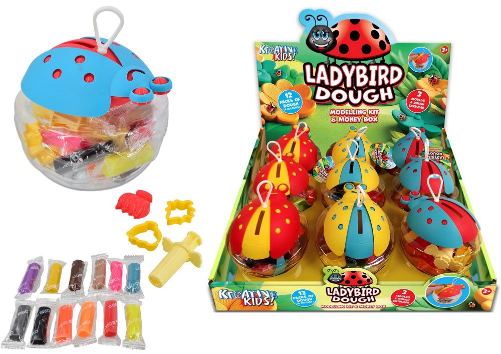 Ladybird dough money box