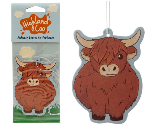 Car air freshener - highland cow