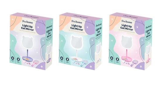 Light up cat mirror